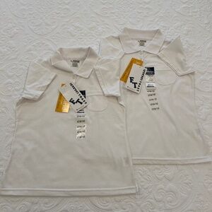 French Toast Girl's KidShield Polo Short Sleeve Polo Shirt--Size 10/12